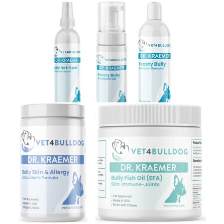 Yeasty Bulldog VITAL-CARE Bundle with current 2026 Vet4Bulldog product labels