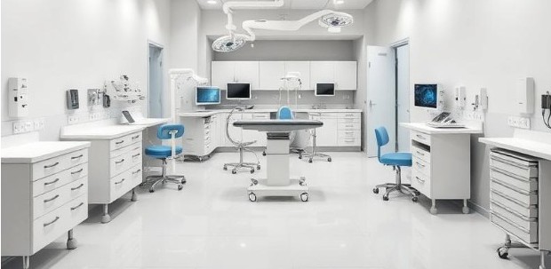 A veterinary hospital where Bulldogs are treated