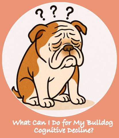 Confused Senile Aging Bulldog