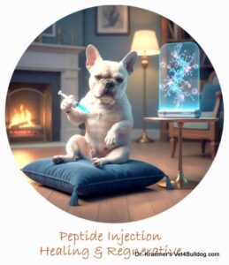 French bulldog Peptide injection
