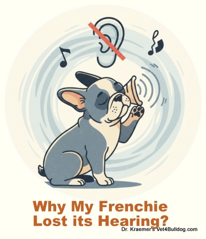 why my fr. bulldog lost its hearing
