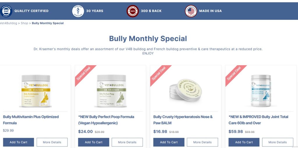 Bulldog Special of The Month Savings