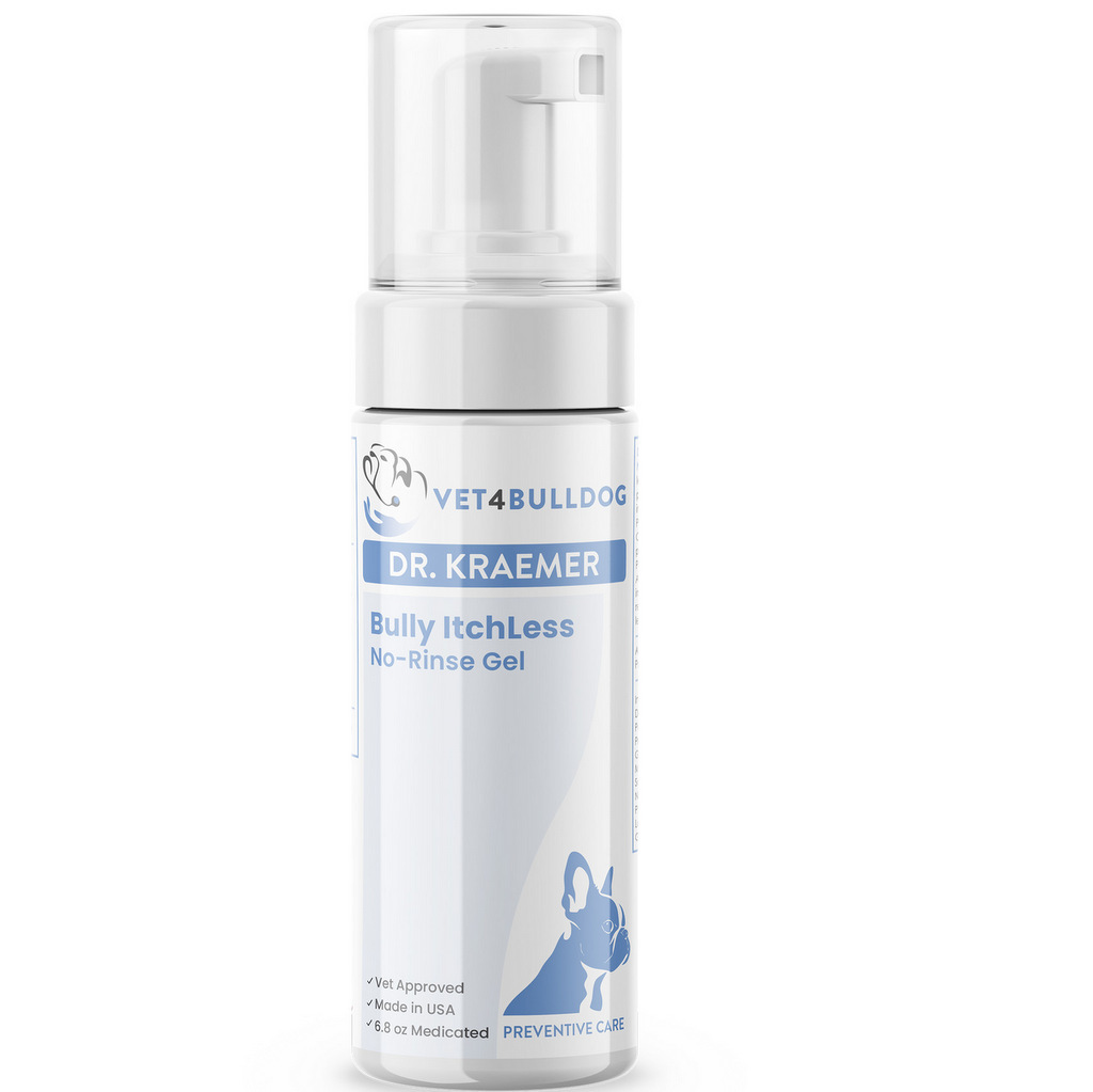 Bulldog and French bulldog Itch relief waterless gel