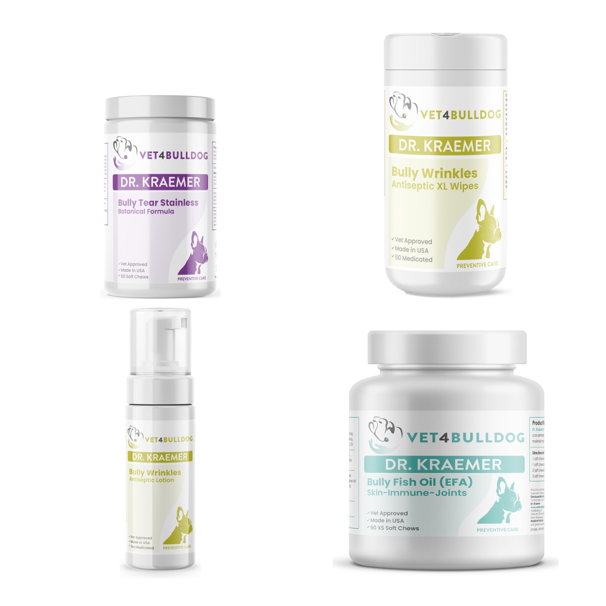 Bully Skinfold Wrinkles Essential-Care Bundle