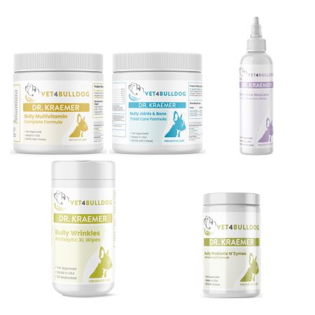 Bully Puppy ULTIMATE Bundle current included products, with original 2026 Vet4Bulldog product photographs