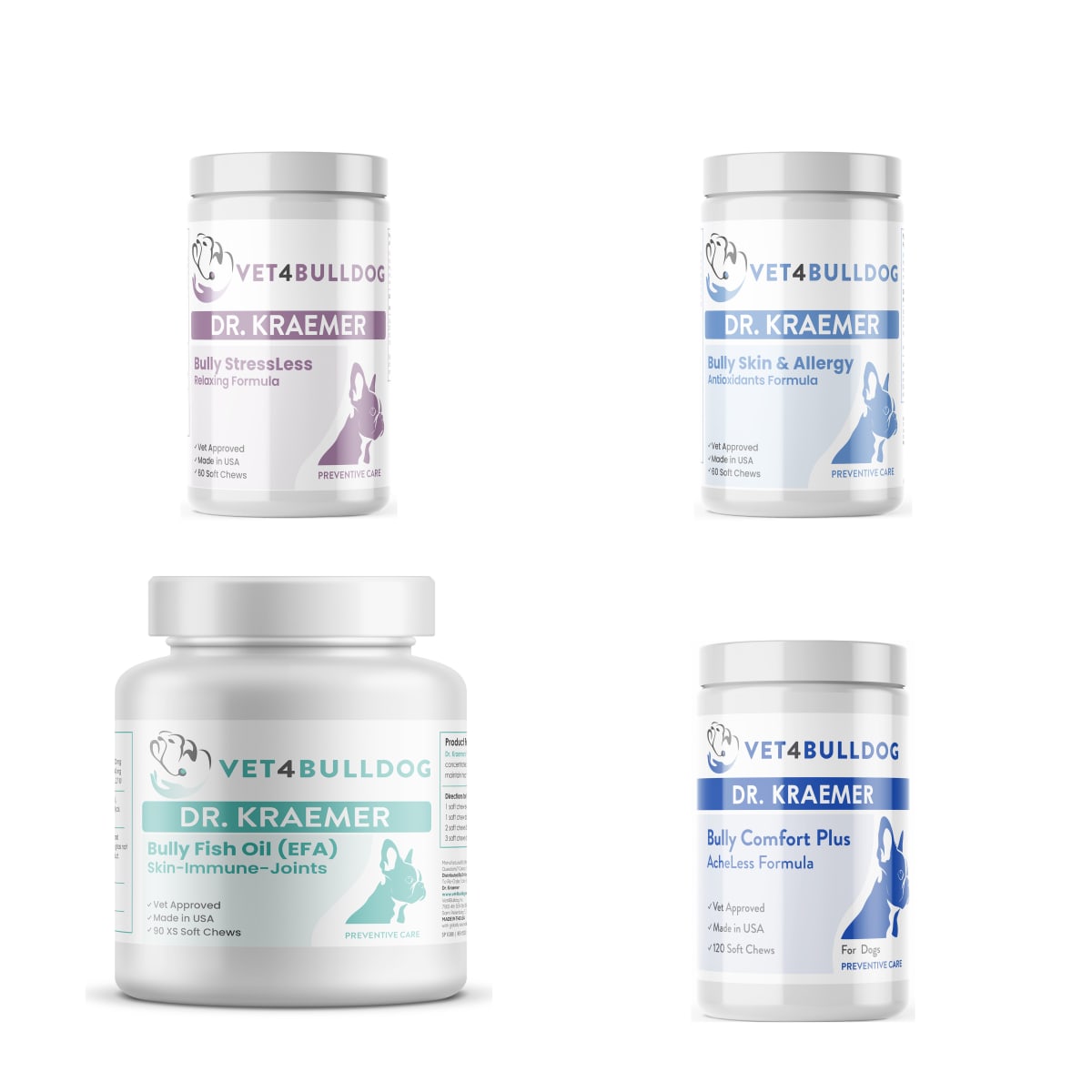 Bully Sinusitis & Allergic Rhinitis ULTIMATE Bundle current included products, with original 2026 Vet4Bulldog product photographs