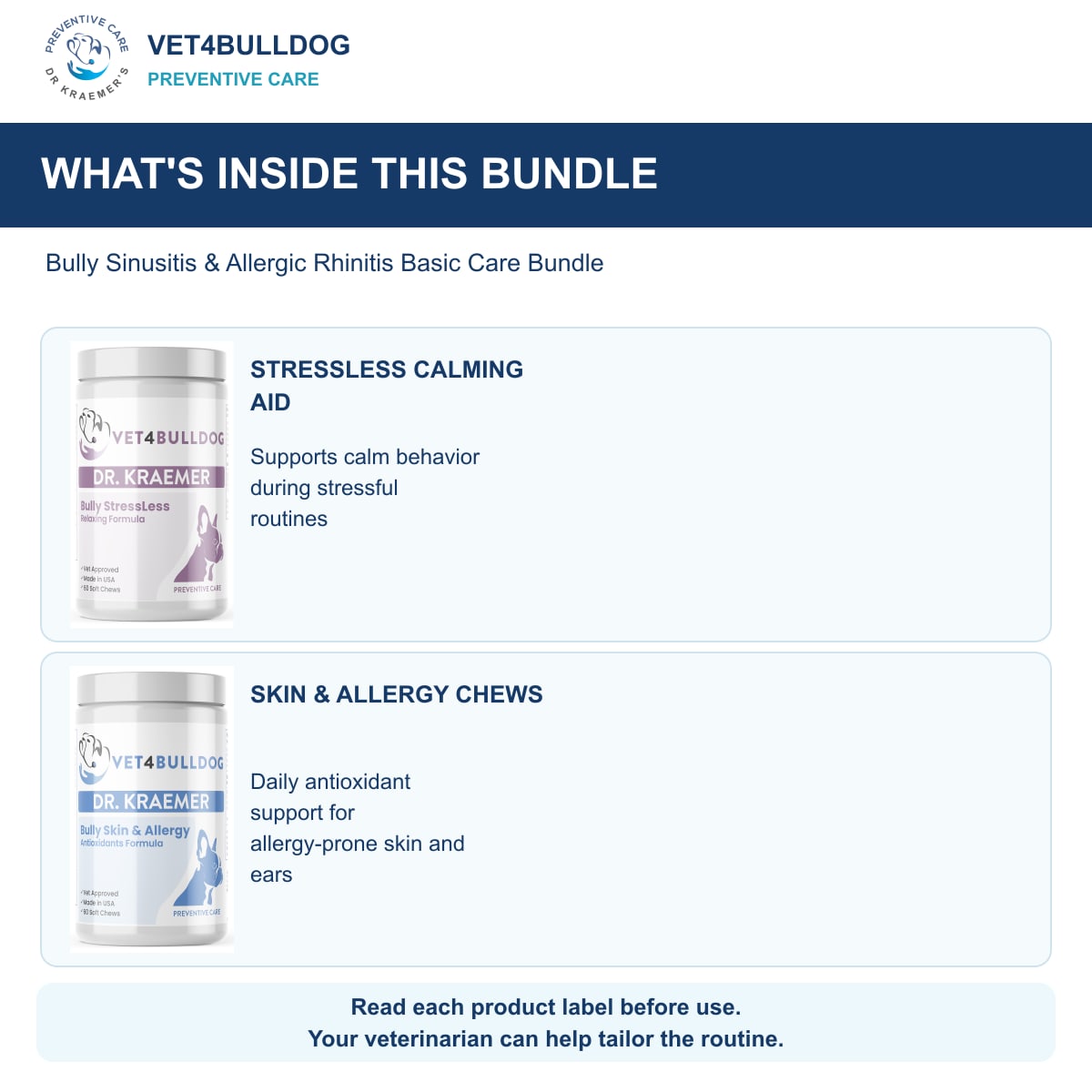 Bully Sinusitis & Allergic Rhinitis Basic Care Bundle: products included and their daily care roles