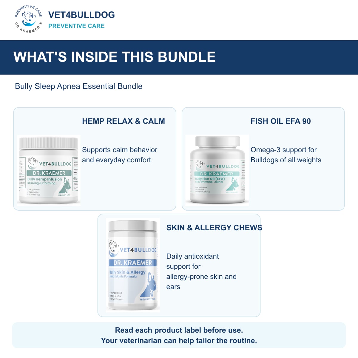 Bully Sleep Apnea Essential Bundle: products included and their daily care roles