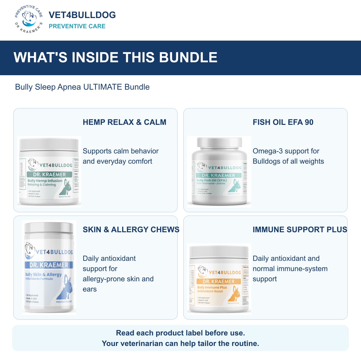 Bully Sleep Apnea ULTIMATE Bundle: products included and their daily care roles