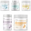 Bully Total Joint and Mobility Ultimate Bundle for bulldogs 60lb and over, all products shown together