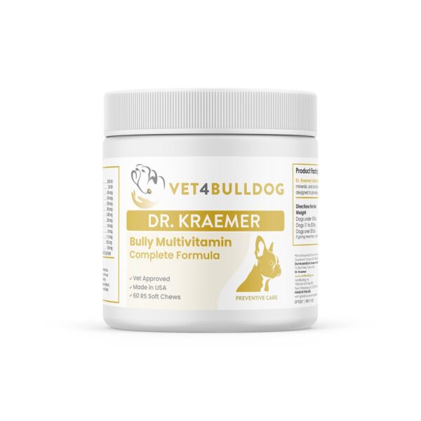 Bully Multivitamin Plus Optimized Formula chews for bulldogs