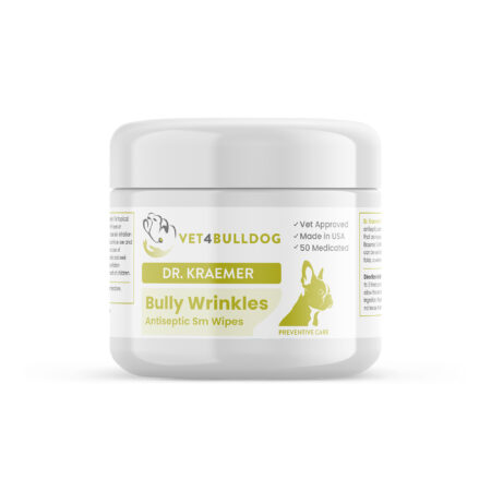 Bully Wrinkle & Skinfold Antiseptic Small Wipes — product container, front label