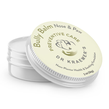 Bully Crusty Hyperkeratosis Nose & Paw BALM — close-up product photo on white background.