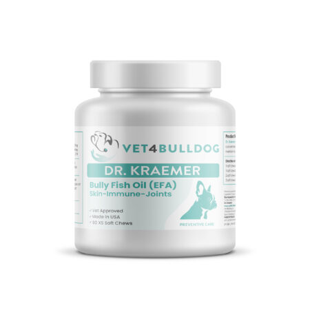 Bully Fish Oil EFA DS (Sm-Med-Lg / 90 DS-chews) — product container, front label