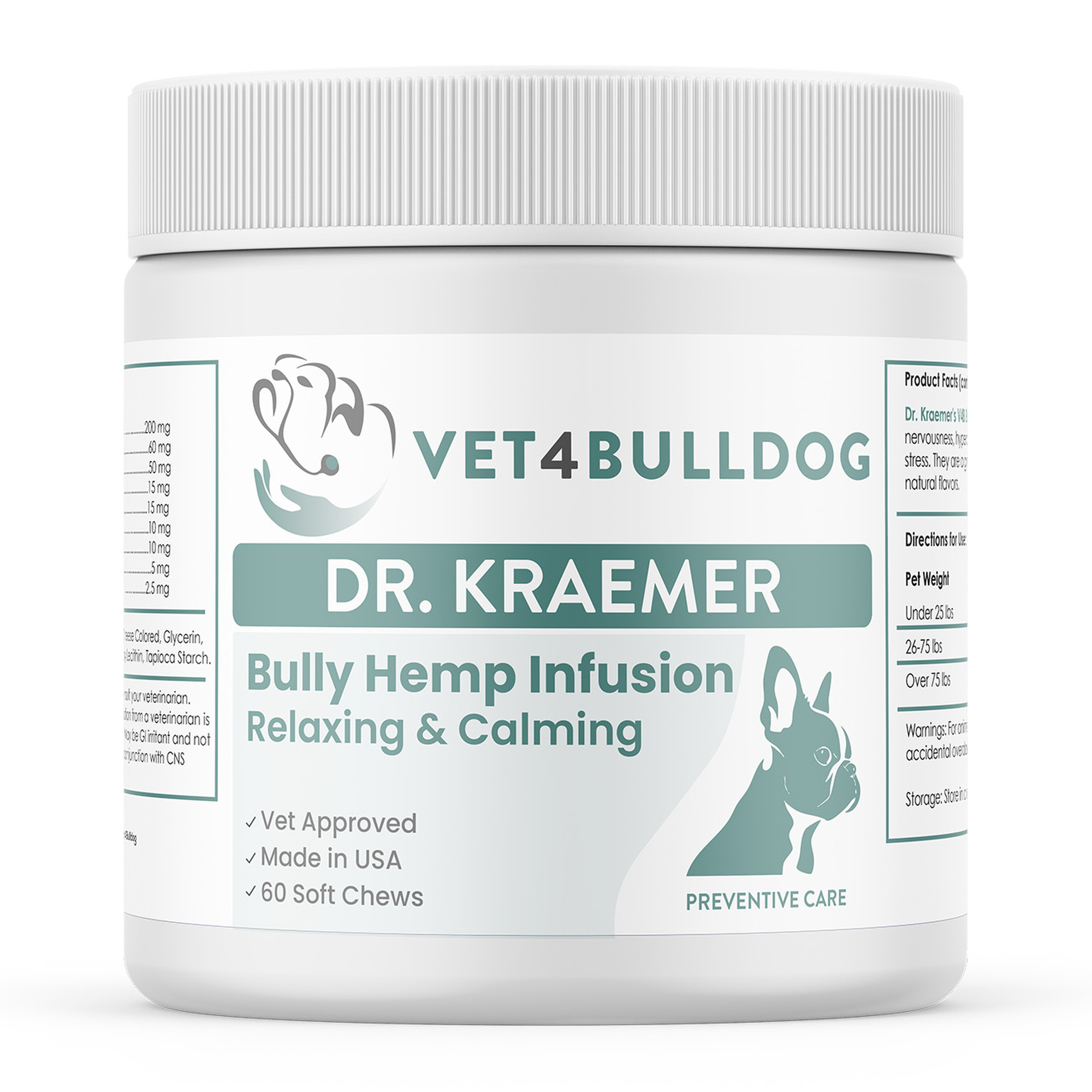 Bully HEMP Relax & Calm — close-up product photo on white background.