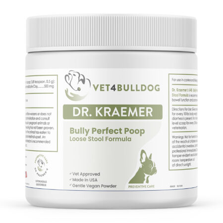 Bully Perfect Poop Formula (Vegan Hypoallergenic) — close-up product photo on white background.