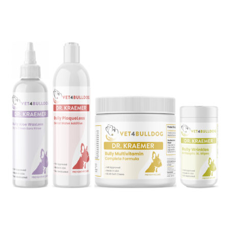 Dr. Kraemer's bully adult basic bundle, product containers together on a white background.