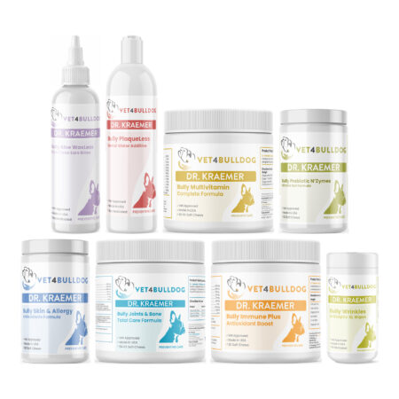 Dr. Kraemer's bully adult ultimate bundle, product containers together on a white background.