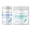 Bully Allergies Skin & Ears Health Vital Bundle with Bully Skin and Ears Allergy Chews, Bully Fish Oil EFA (Sm-Med | 60 Chews) on a white background.