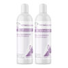 Bully Aloe Oatmeal Shampoo and Conditioner Bundle with Bully Aloe-Oatmeal Soothing Cream-Rinse Conditioner, Bully Aloe-Oatmeal Soothing Shampoo on a white background.