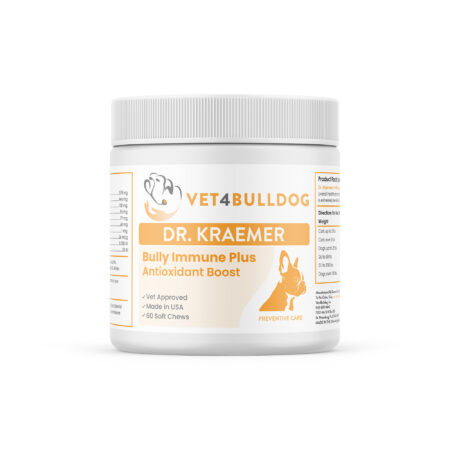Bulldog Immune Support Plus Chews — product container, front label