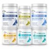 Six tightly grouped current-label supplements in the Bully Longevity Vital Bundle for dogs 59lb and under.