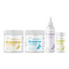 Dr. Kraemer's bully puppy essential bundle, product containers together on a white background.