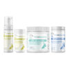 Bully Skin Acne ULTIMATE Bundle with Bully Wrinkles Antiseptic Lotion, Wrinkle & Skinfold Antiseptic XL Wipes, Bully Fish Oil EFA (Sm-Med | 60 Chews), Bully Skin and Ears Allergy Chews on a white background.