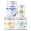 Dr. Kraemer’s Bully StressLess & Calm ULTIMATE Bundle, current Vet4Bulldog products in a closeup bundle packshot
