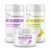 Bully Wipe Trifecta Bundle with two XL wipe jars and proportionally sized ear cleanser wipes