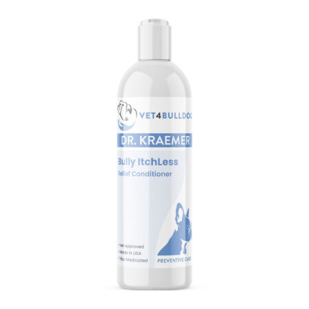 ItchLess Bully Cream-Rinse Conditioner — close-up product photo on white background.