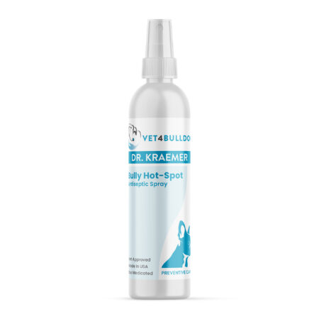 Yeasty Bully Antiseptic Hot Spot Spray — close-up product photo on white background.