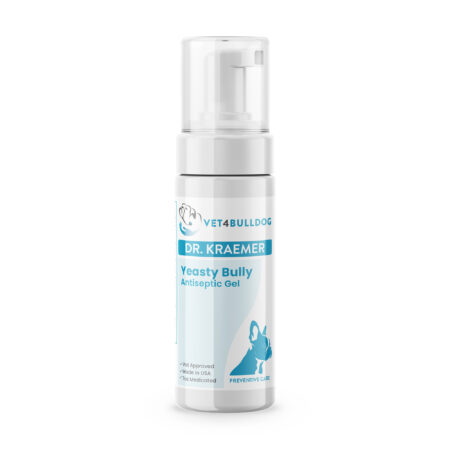 Yeasty Bully Antiseptic No-Rinse Medicated Gel — product container, front label