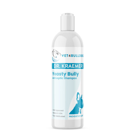 Yeasty Bully Antiseptic Shampoo — product container, front label
