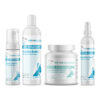 Yeasty Bully Antiseptic Skincare ULTIMATE Bundle with Yeasty Bully Antiseptic No-Rinse Medicated Gel, Yeasty Bully Antiseptic Shampoo, Bully Fish Oil EFA DS (Sm-Med-Lg / 90 DS-chews), Yeasty Bully Antiseptic Hot Spot Spray on a white background.